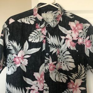 Cactus short sleeve button up